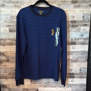 NWT! Polo by Ralph Lauren Blue Long Sleeve Tee Sleepwear…